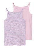 Name it Mädchen Unterhemd Unterhemden Doppelpack Lilac NKFSTRAP