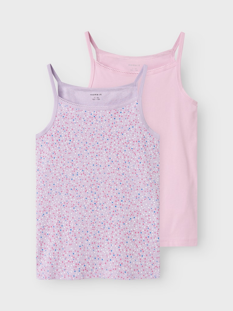 Name it Mädchen Unterhemd Unterhemden Doppelpack Lilac NKFSTRAP