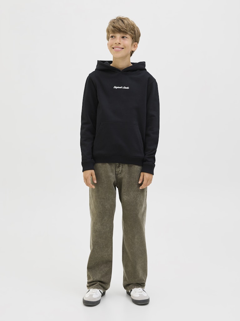 Jack & Jones Jungen Hoodie Kapuzenpullover Stickerei Tasche JORNORREBR