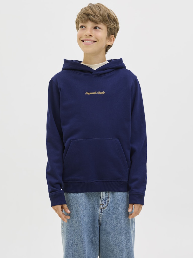 Jack & Jones Jungen Hoodie Kapuzenpullover Stickerei Tasche
