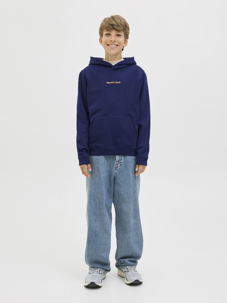 Jack & Jones Jungen Hoodie Kapuzenpullover Stickerei Tasche JORNORREBR