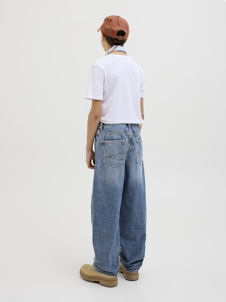 Jack & Jones Jungen Jeans Baggy Mittelblau weites Bein JJIALEX