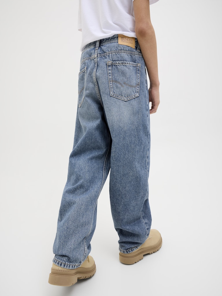 Jack & Jones Jungen Jeans Baggy Mittelblau weites Bein JJIALEX
