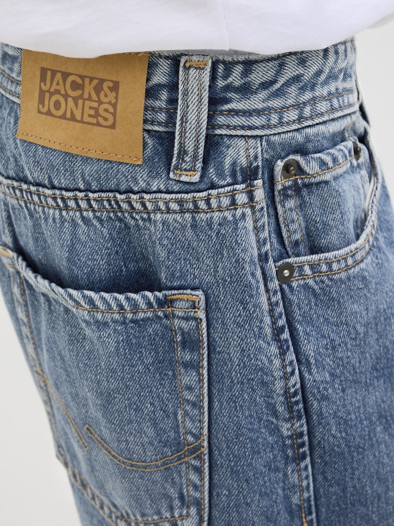 Jack & Jones Jungen Jeans Baggy Mittelblau weites Bein JJIALEX