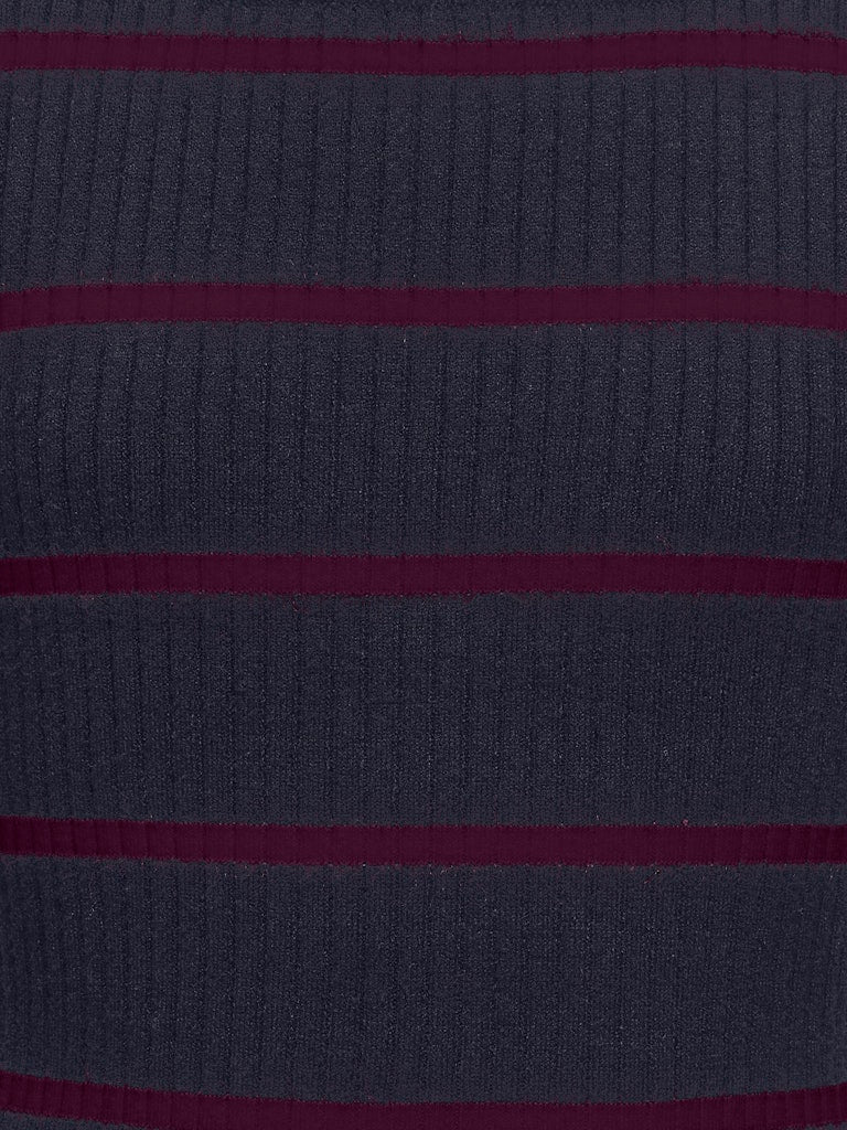 Only Mädchen Strickpulli Streifen  KOGIBI LS RIB BOATNECK CP KNT