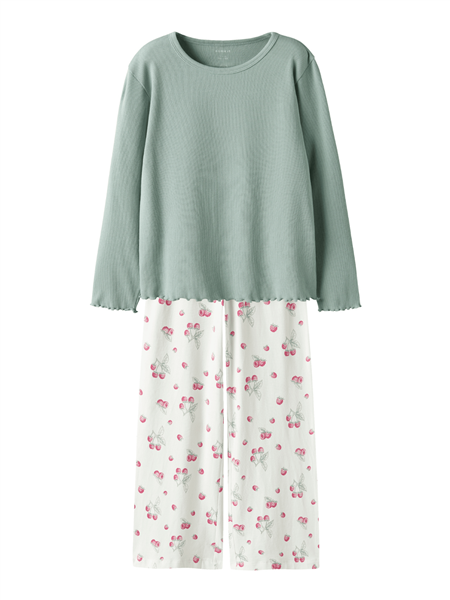 Name it Mädchen Schlafanzug Pyjama Stretch NKFNIGHTSET RASPBERRY
