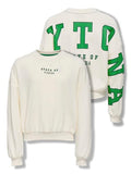 Only Mädchen Sweatshirt kurz KOGSALLY  KOGSALLY LIFE L/S OVZ O-NECK