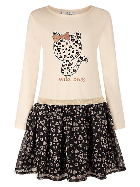 Happy Girls Mädchen Jerseykleid 953165 Katze