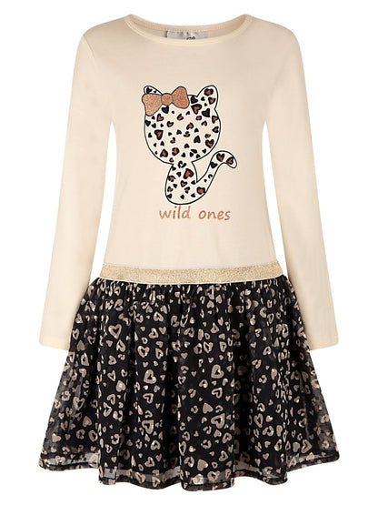 Happy Girls Mädchen Jerseykleid 953165 Katze