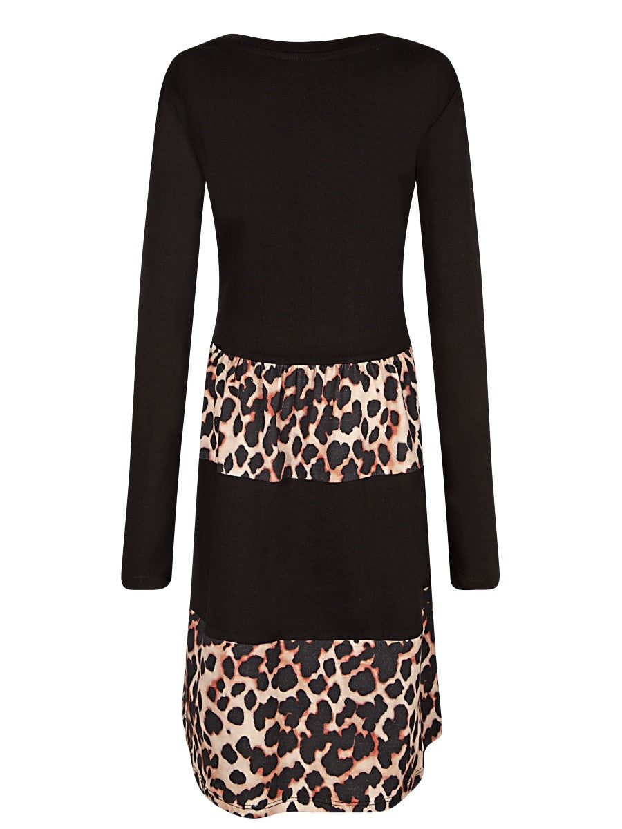 Happy Girls Mädchen Jerseykleid mit Haargummi 553302 Leo