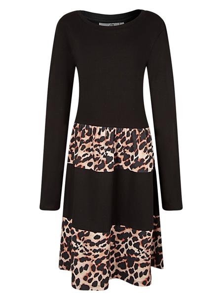 Happy Girls Mädchen Jerseykleid mit Haargummi 553302 Leo