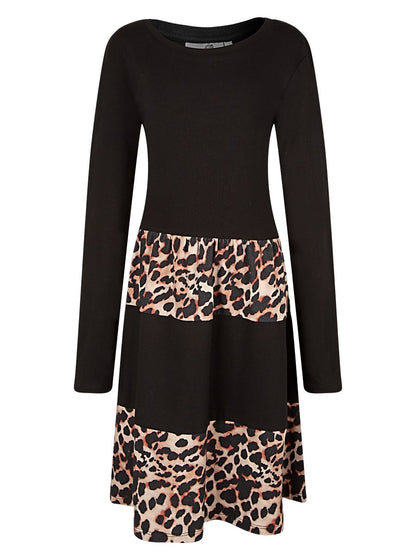 Happy Girls Mädchen Jerseykleid mit Haargummi 553302 Leo