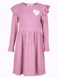 Happy Girls Mädchen Strickkleid langarm 953103 Glitzerherz