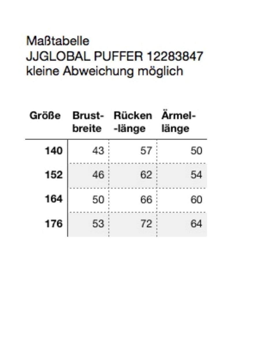 Jack & Jones Jungen Steppjacke Winterjacke JJGLOBAL PUFFER