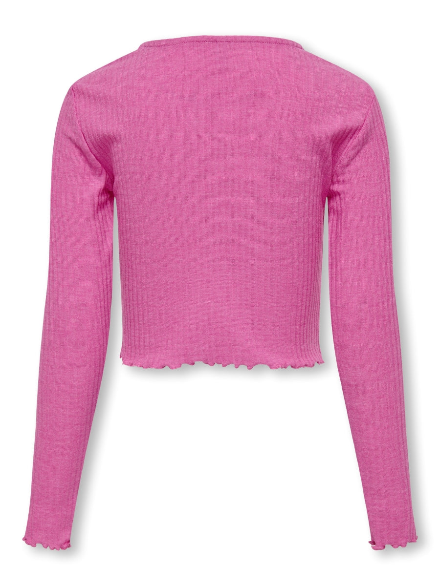 Only Mädchen Langarmshirt Rippshirt Geschenkidee KOGNELLA L/S O-NECK