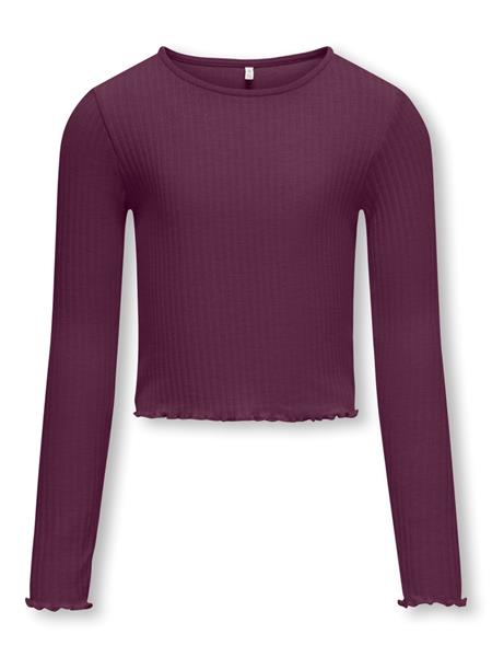 Only Mädchen Langarmshirt Rippshirt Geschenkidee KOGNELLA L/S O-NECK