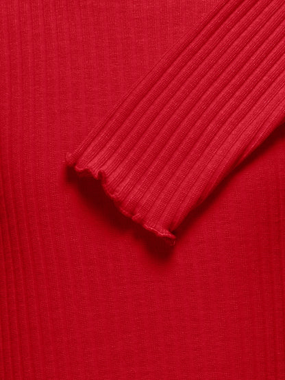 Only Mädchen Langarmshirt Rippshirt Geschenkidee KOGNELLA L/S O-NECK
