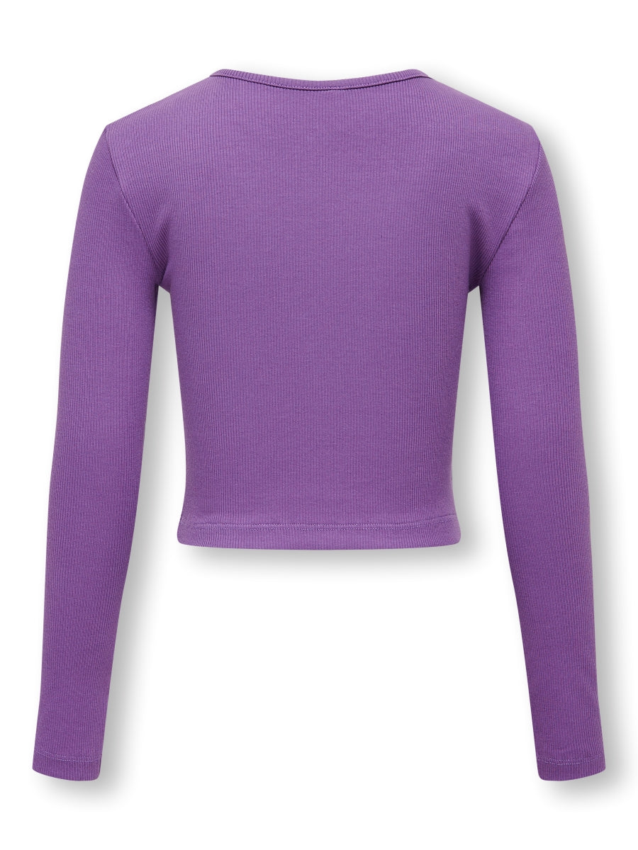 Only Mädchen Langarmshirt Rippshirt KOGNESSA LIFE