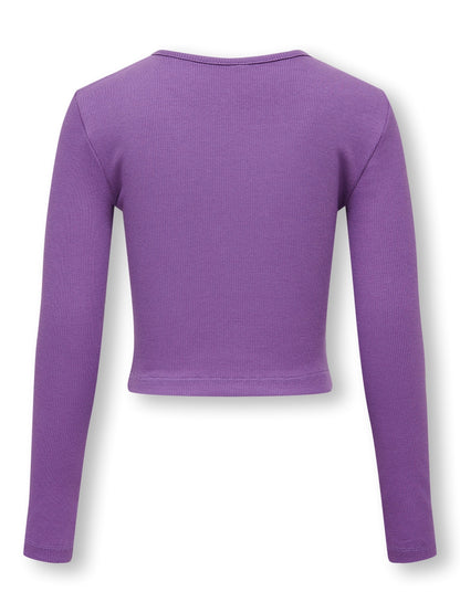 Only Mädchen Langarmshirt Rippshirt KOGNESSA LIFE