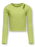 Only Mädchen Langarmshirt Rippshirt KOGNESSA LIFE
