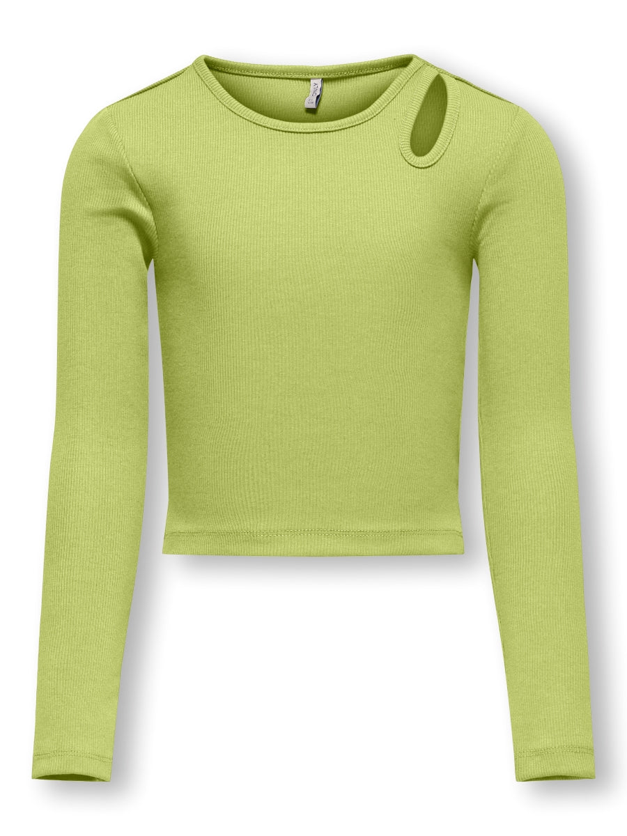 Only Mädchen Langarmshirt Rippshirt KOGNESSA LIFE