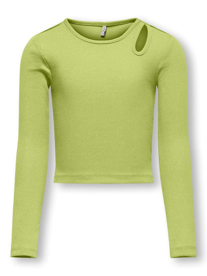 Only Mädchen Langarmshirt Rippshirt KOGNESSA LIFE