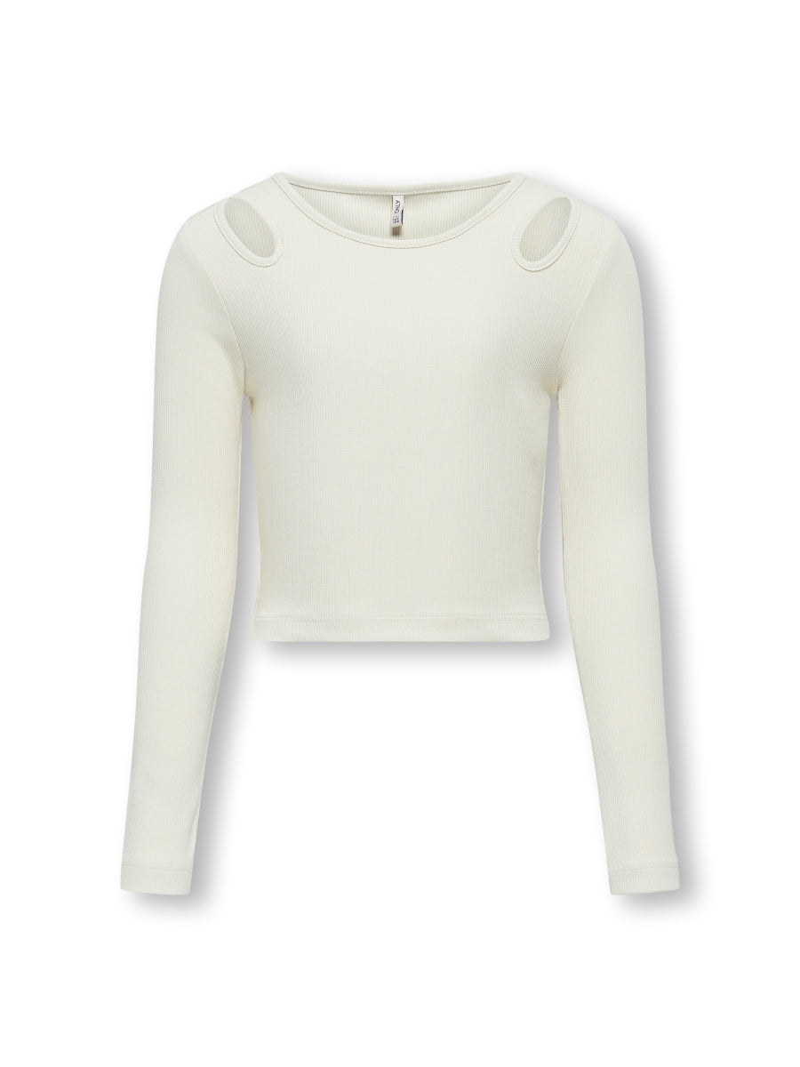 Only Mädchen Langarmshirt Rippshirt KOGNESSA LIFE