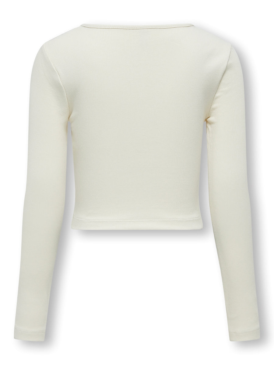 Only Mädchen Langarmshirt Rippshirt KOGNESSA LIFE