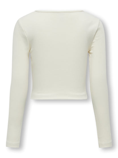 Only Mädchen Langarmshirt Rippshirt KOGNESSA LIFE
