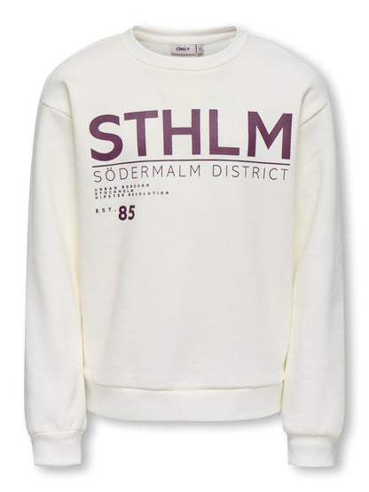 Only Mädchen Sweatshirt weit KOGZENJA