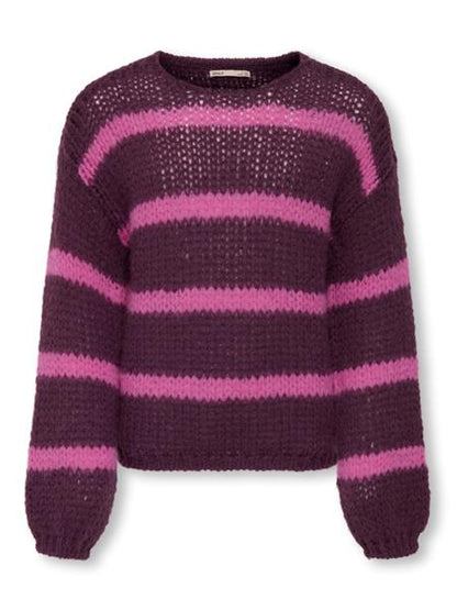 Only Mädchen Strickpulli KOGNORDIC Streifen
