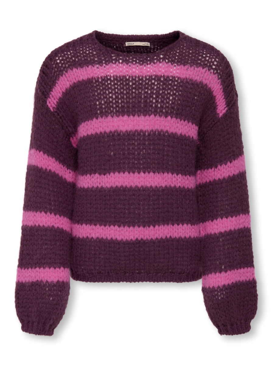 Only Mädchen Strickpulli KOGNORDIC Streifen