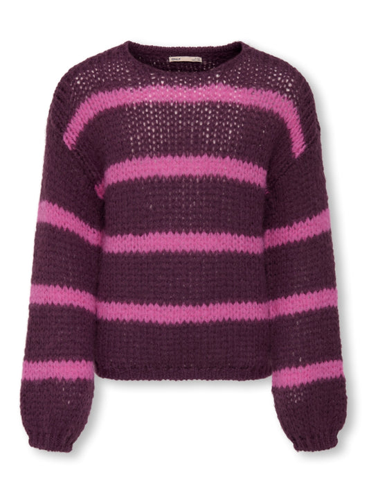 Only Mädchen Strickpulli KOGNORDIC Streifen
