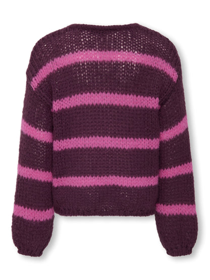 Only Mädchen Strickpulli KOGNORDIC Streifen