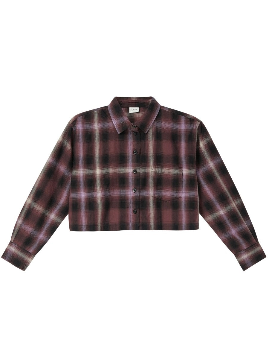 s.Oliver Mädchen Bluse Karo kurz 2172093