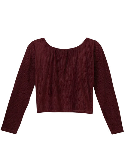 s.Oliver Mädchen Samtshirt plissiert 2170388