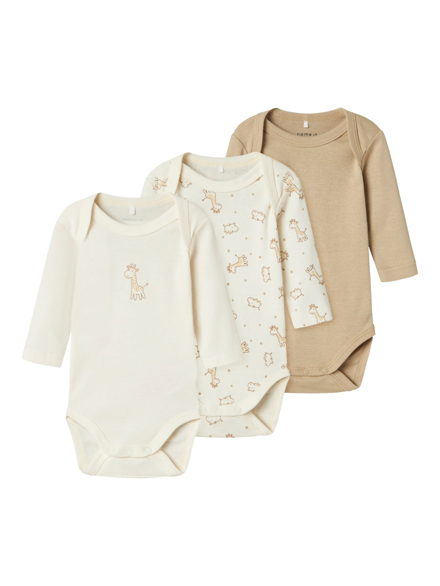Name it Baby Body 3er Pack langarm NBNBODY