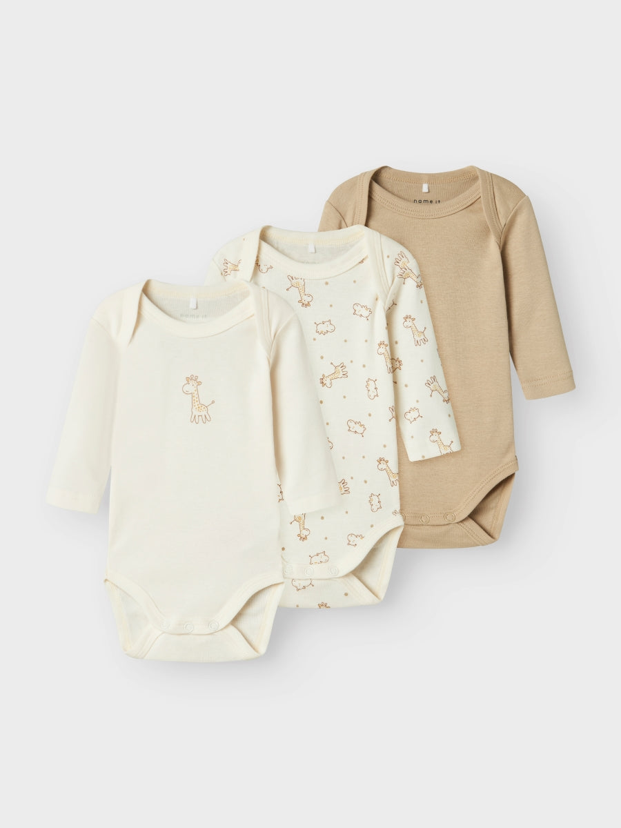 Name it Baby Body 3er Pack langarm NBNBODY