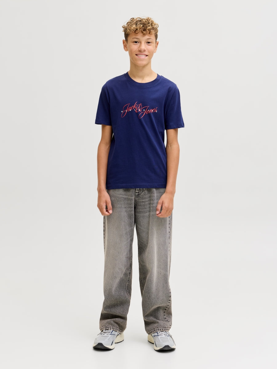 Jack & Jones Jungen Jeans Baggy weites Bein JJIALEX 12287831