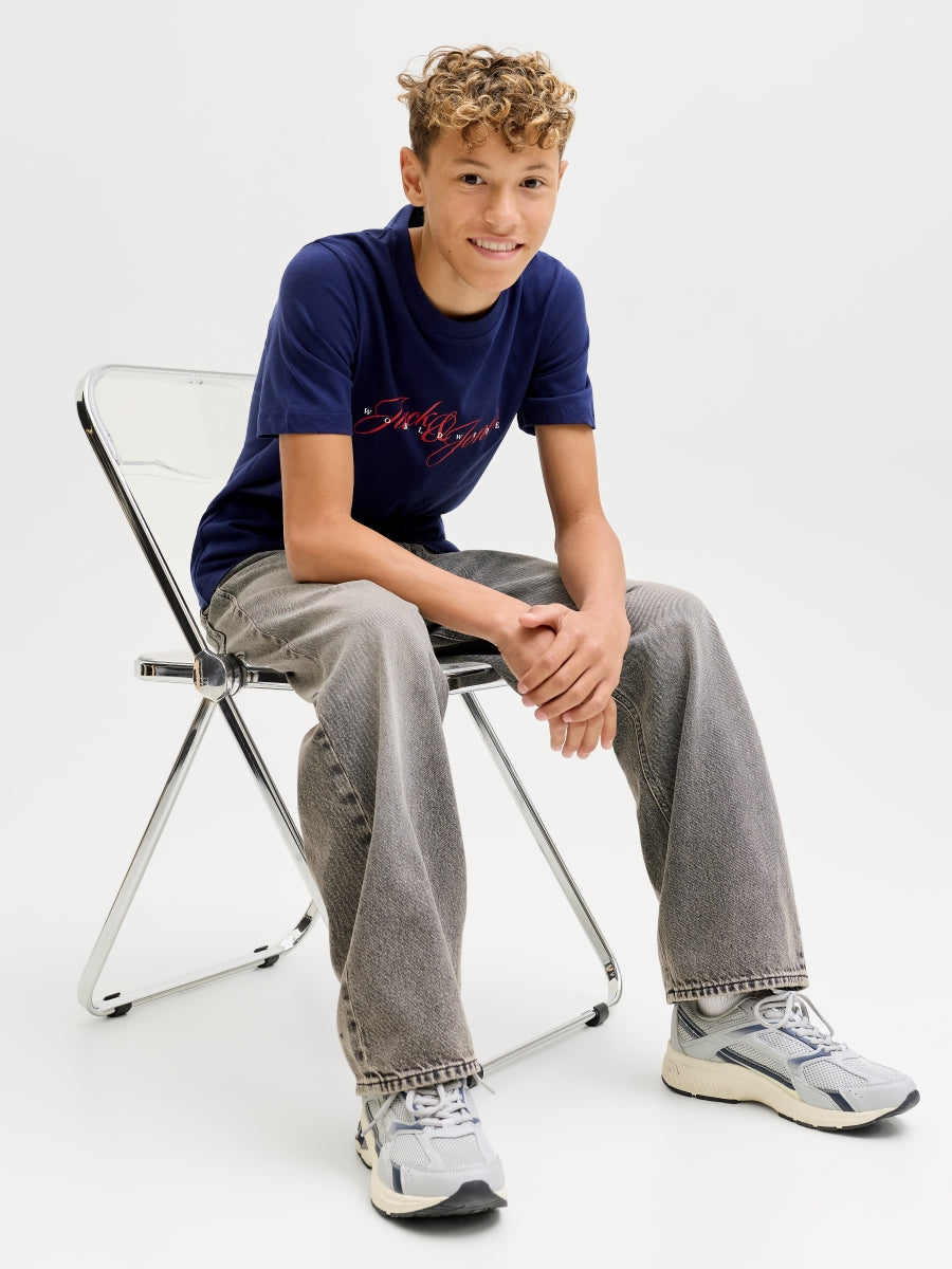 Jack & Jones Jungen Jeans Baggy weites Bein JJIALEX 12287831