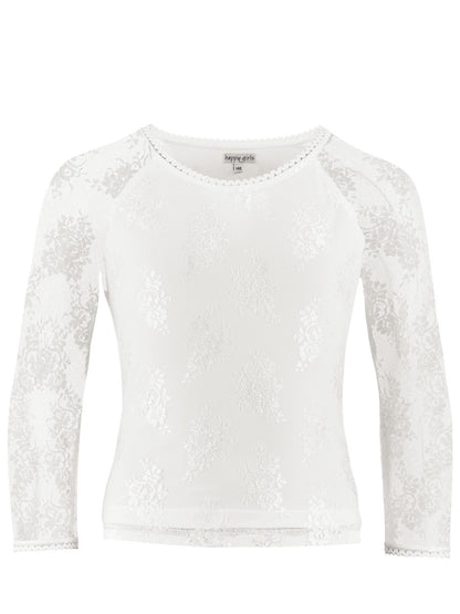 Happy Girls Mädchen Spitzenshirt langarm 354200