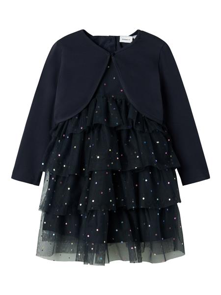 Name it Mädchen Kleid mit Jacke festlich NMFRASILLE