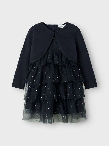 Name it Mädchen Kleid mit Jacke festlich NMFRASILLE 13244738