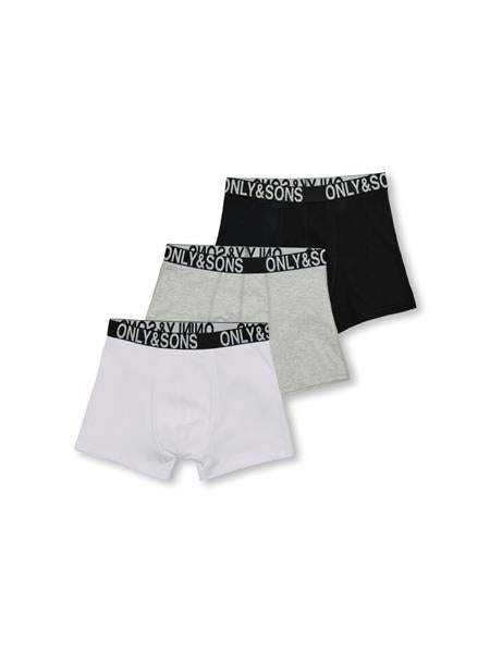 ONLY & SONS Jungen Boxershorts 3er Pack Logobund OSJFITZ