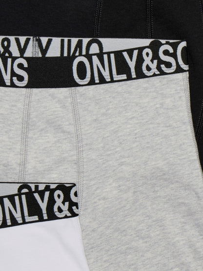 ONLY & SONS Jungen Boxershorts 3er Pack Logobund OSJFITZ