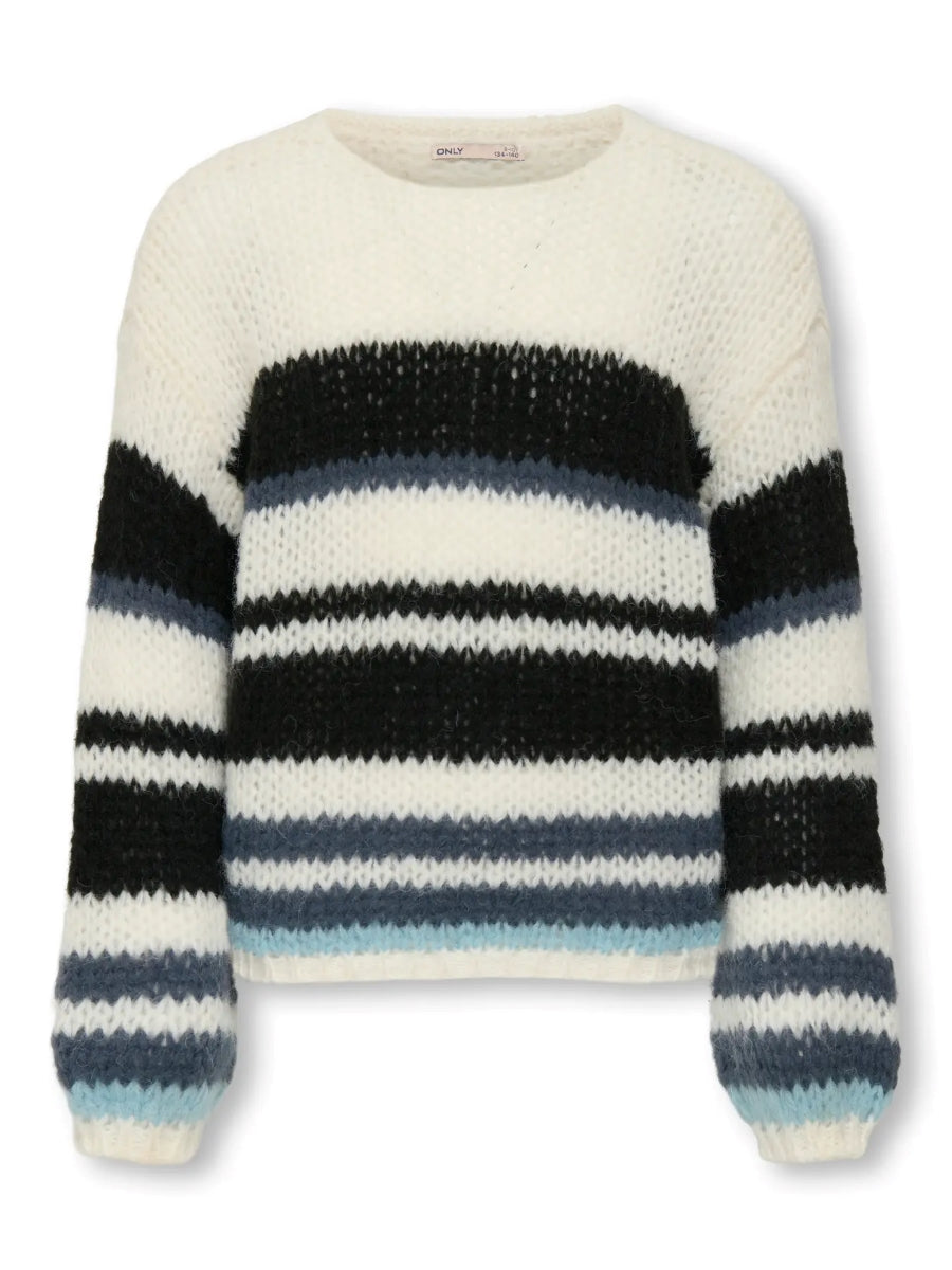 Only Mädchen Strickpulli KOGNORDIC Streifen