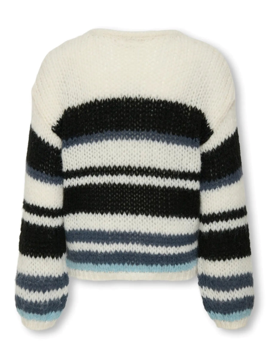 Only Mädchen Strickpulli KOGNORDIC Streifen