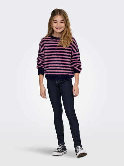 Only Mädchen Strickpulli Royalblau edel Geschenkidee KOGNEWPIUMO