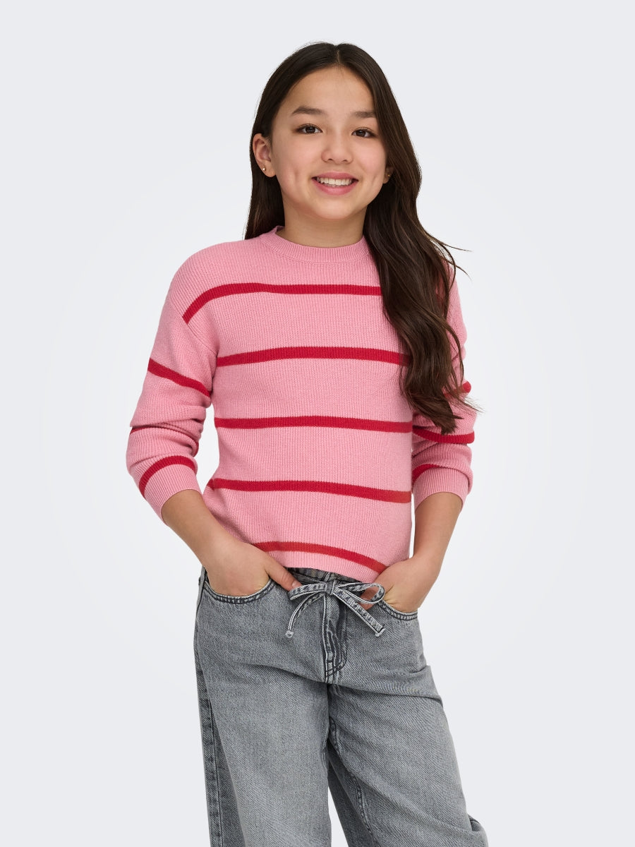 Only Mädchen Strickpulli Streifen Geschenkidee KOGFRANCA