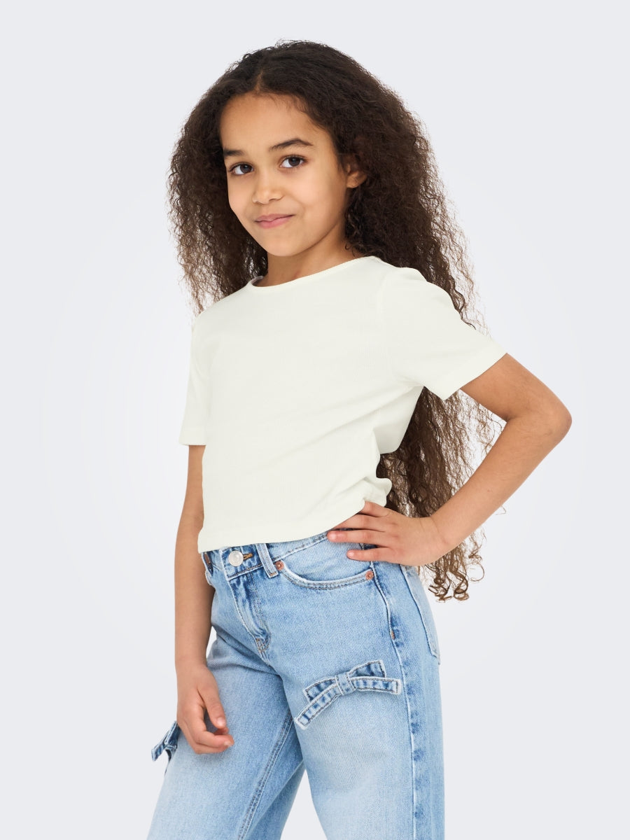 Only Mädchen T-Shirt Rippshirt KOGRENE 15342476